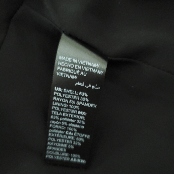 White House Black Market Petite Women's Size 8 Black Solid Ruffle Blazer Jacket - Picture 6 of 10